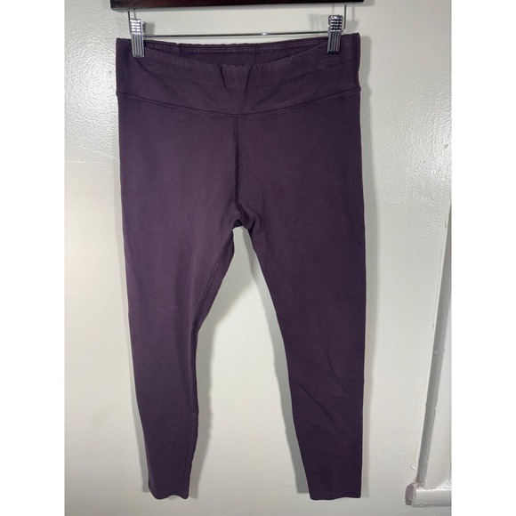 Pact Organic Cotton Leggings Women Sz M Purple Sustainable Yoga Pants Perfect - Picture 3 of 6